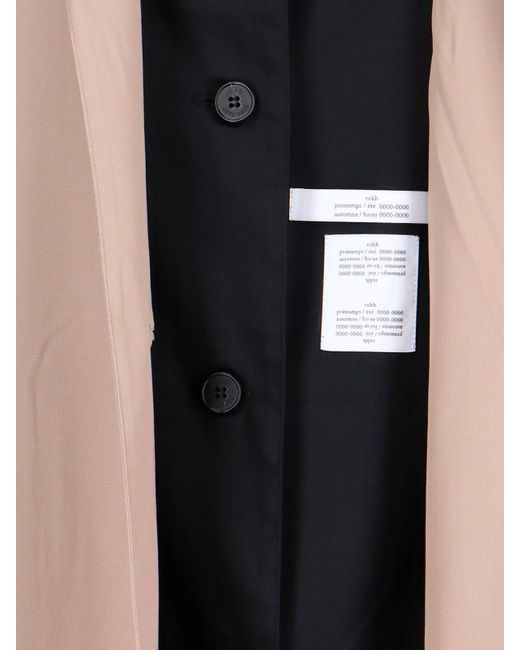 ROKH Natural Double Layer Trench Coat