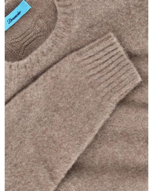 Drumohr Natural Wool Sweater for men