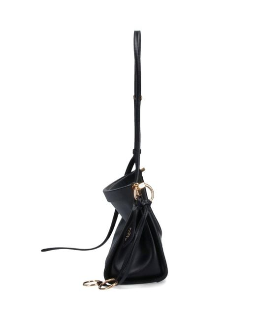 Borsa A Spalla Media "Le Click East West" di Alaïa in Black
