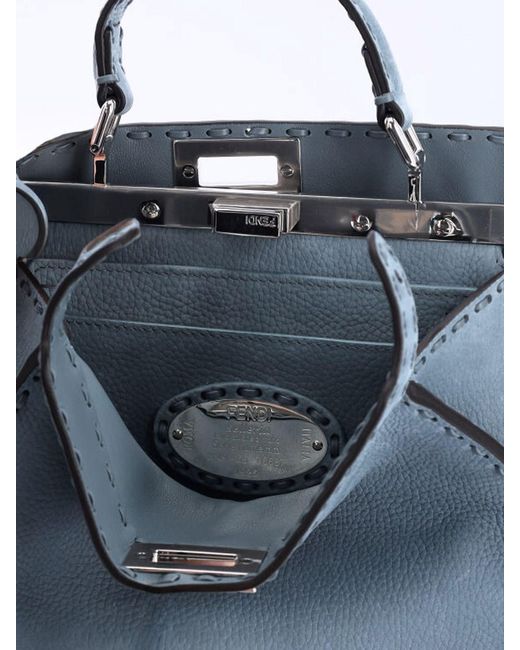 Fendi Blue "Peekaboo Iseeu" Bag