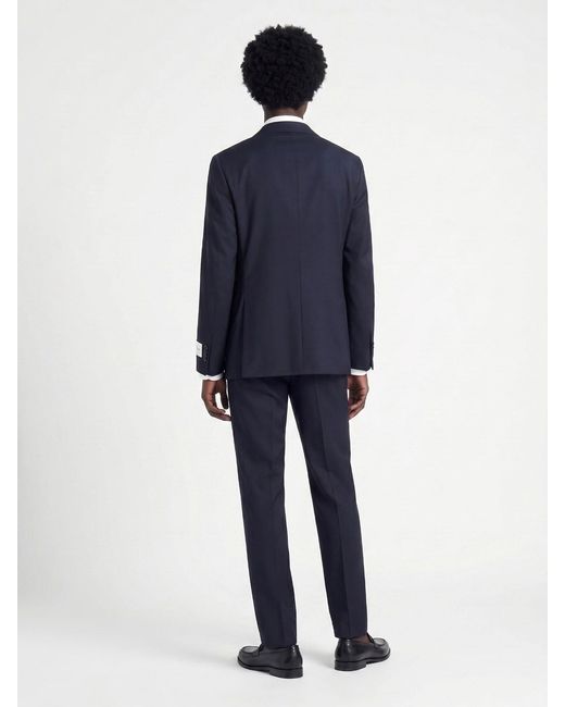 Caruso Blue Single-Breasted Suit for men