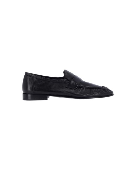 The Row Black Penny Loafers for men