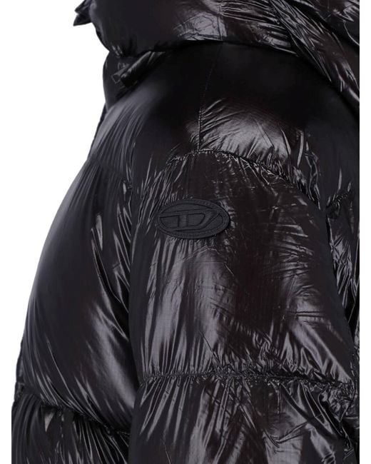 DIESEL Black 100% Polyamide Jacket for men