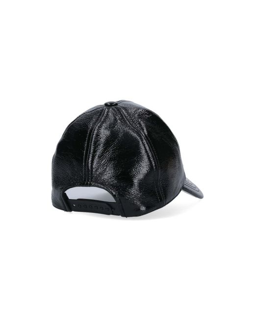 Cappello Baseball "Vynil Reedition" di Courreges in Black
