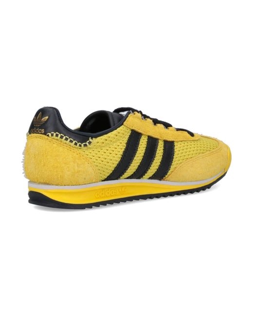 Adidas Yellow 'sl76' Sneakers for men