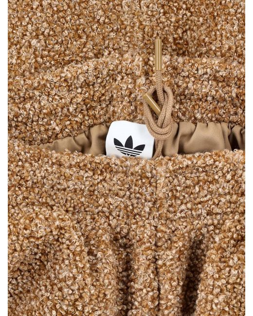 Pantaloni Bouclé "Firebird" di Adidas in Natural da Uomo