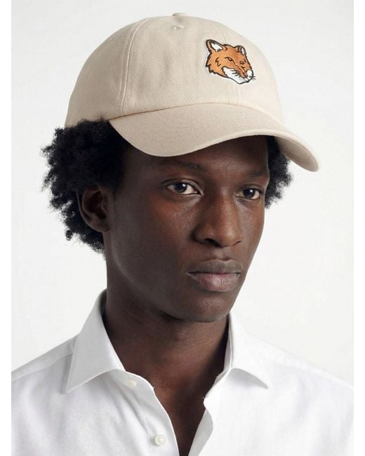 Cappello Baseball "Fox Head" di Maison Kitsuné in White da Uomo