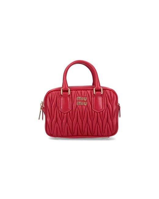 Miu Miu Red Mini Bag "arcadie"