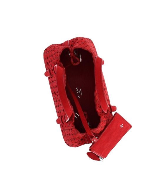 Alaïa Red Tote Bag “Mina 20”