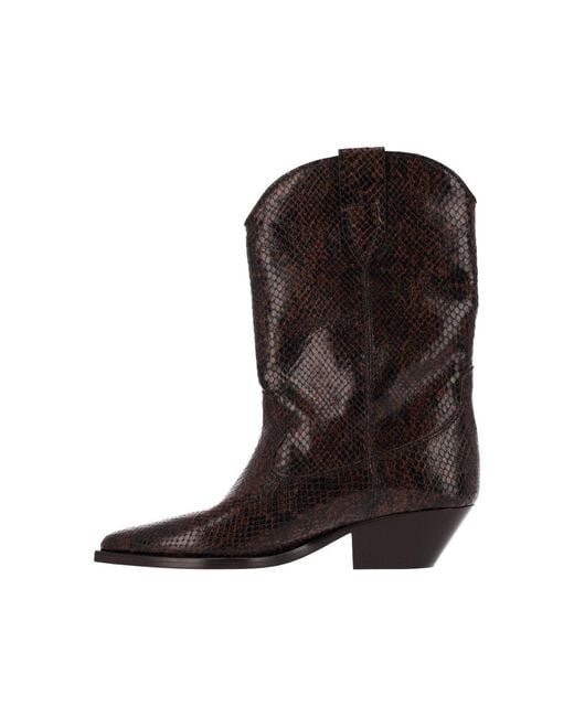 Isabel Marant Brown Ankle Boots "Duerto"