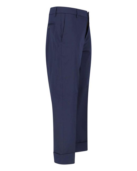 Cruna Blue Tailored Pants "Bergen" for men