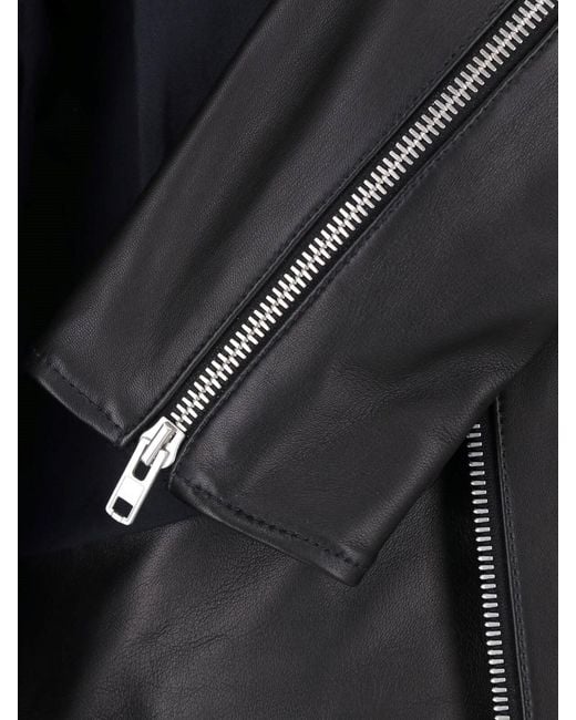 Maison Margiela Black Biker Jacket for men