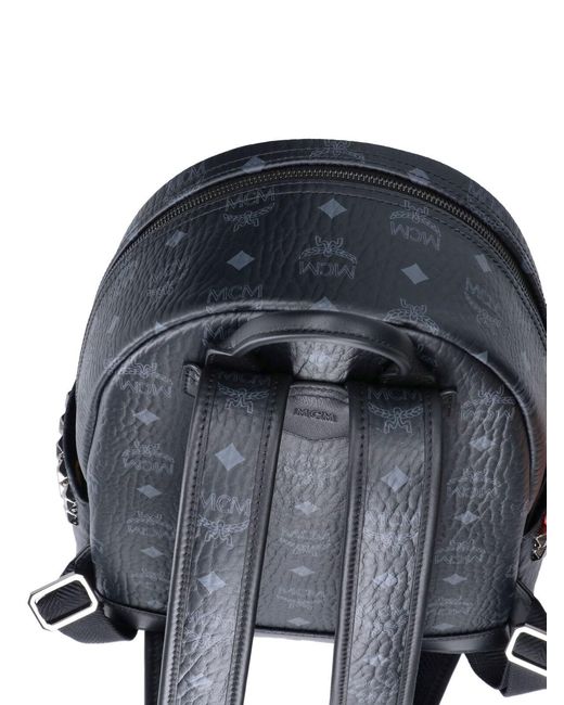 MCM Blue Leather-Trim Crossbody Bag for men