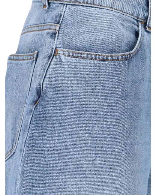 Rohe Blue Wide Rounded Jeans