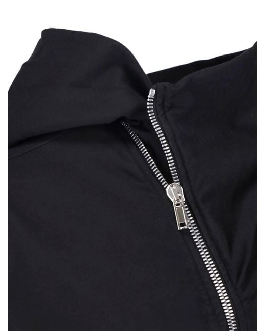 Rick Owens Black Zip Hoodie "Mountain" for men