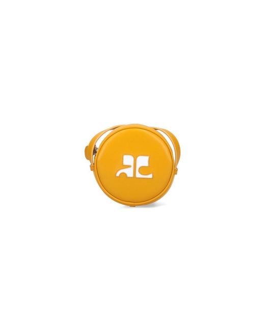 Courreges Orange "Reedition Circle" Mini Bag