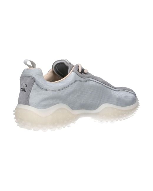 Miu Miu Gray Sneakers "Bubble"