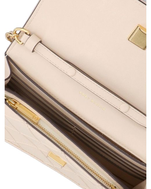Tory Burch White Wallets Body: Lamb Leather