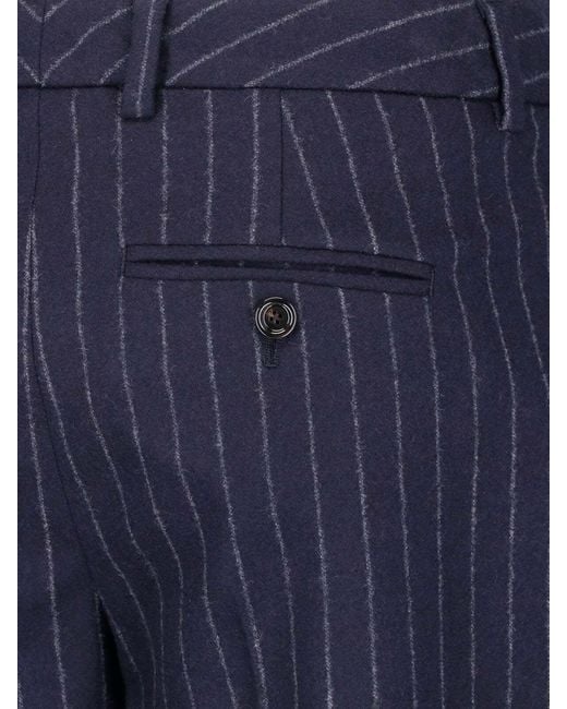 Lardini Blue Wool And Cashmere Trousers