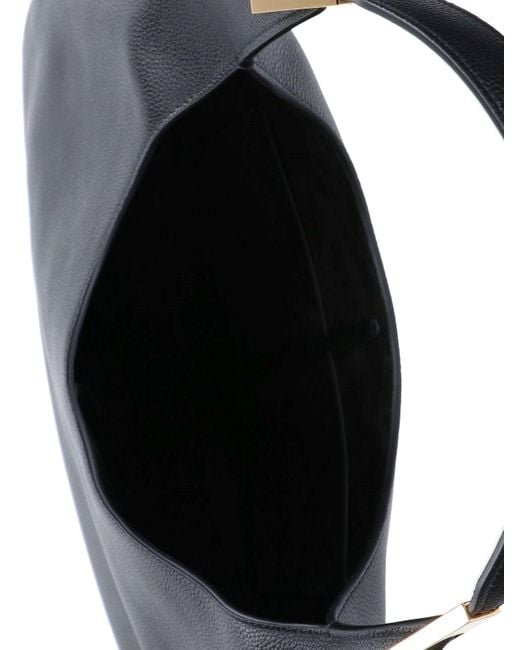 SAVETTE Black 'Florence' Medium Hobo Bag