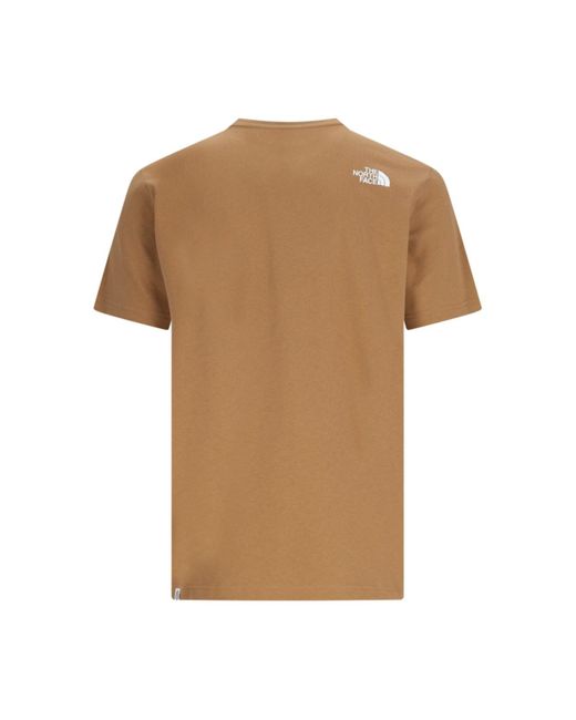 T-Shirt Taschino "Berkley" di The North Face in Brown da Uomo