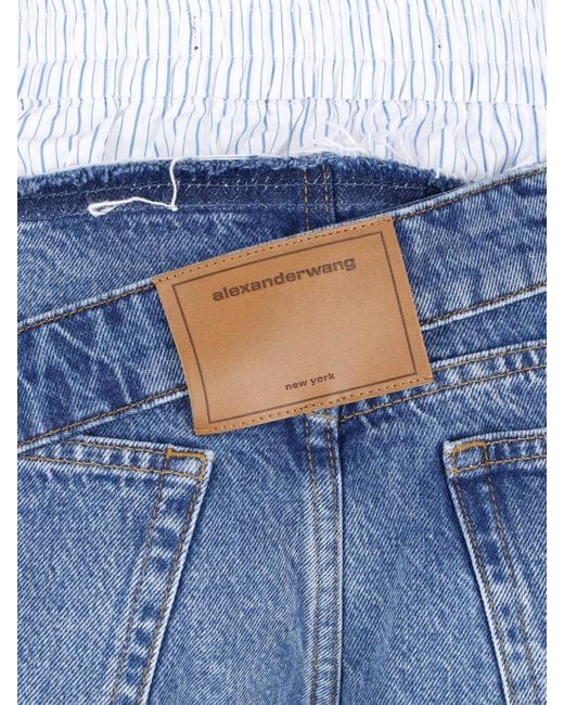 Alexander Wang Blue 100% Cotton Denim Jeans