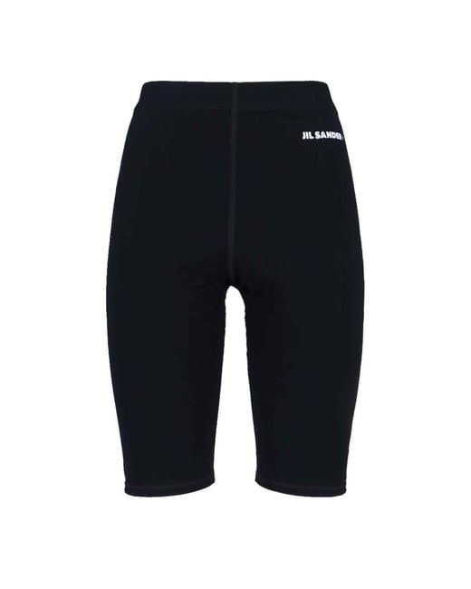 Jil Sander Blue Logo Shorts