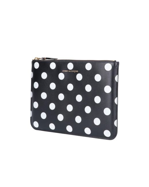 Portafoglio Zip A Pois di Comme des Garçons in Black