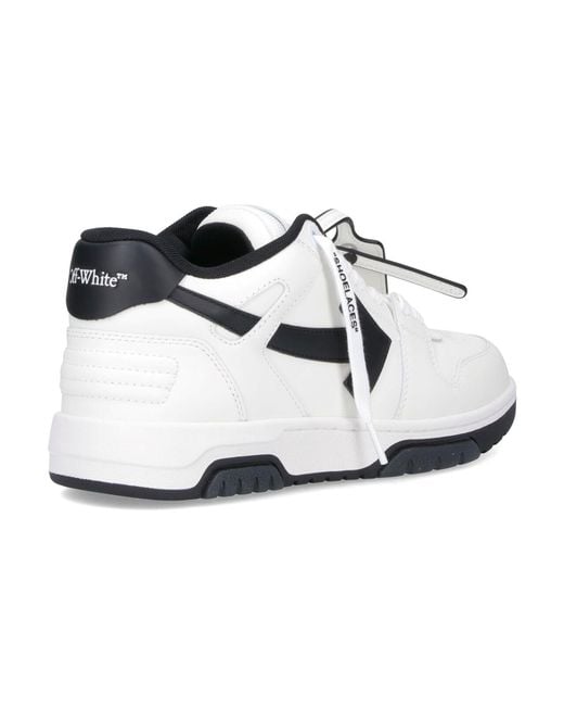 Off-White c/o Virgil Abloh White Bovine Leather High-Top Sneaker With Recycled Lining for men
