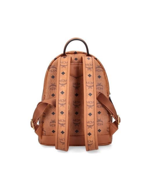 MCM Orange Leather-Trim Crossbody Bag for men