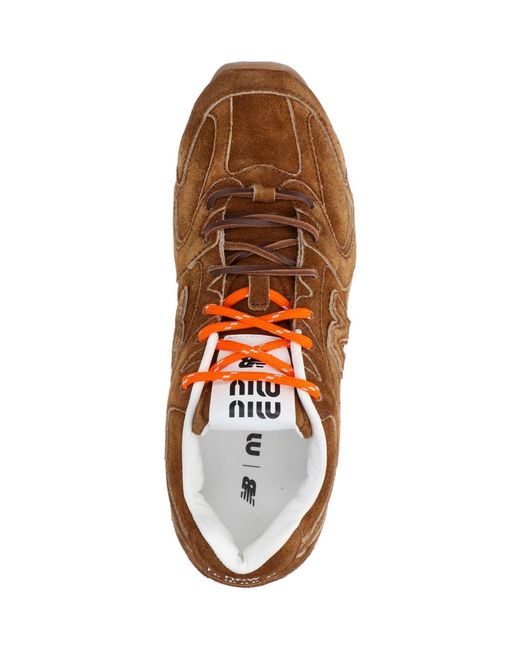 Miu Miu Brown X New Balance '530 Sl' Sneakers