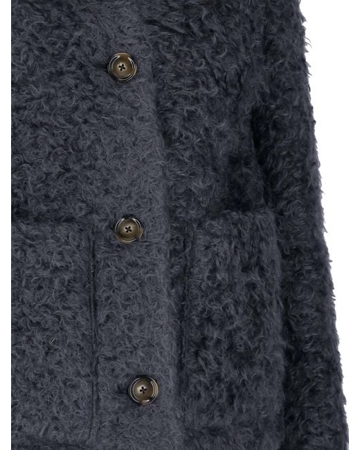 Lardini Blue Mohair Jacket