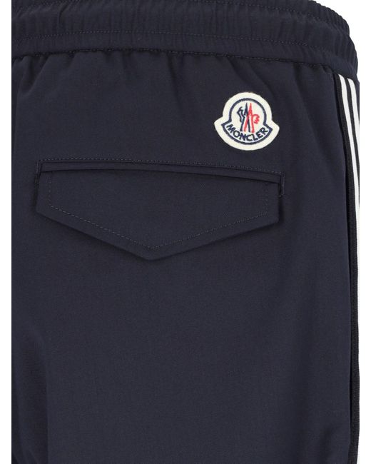 Pantaloni Sportivi Logo di Moncler in Blue da Uomo