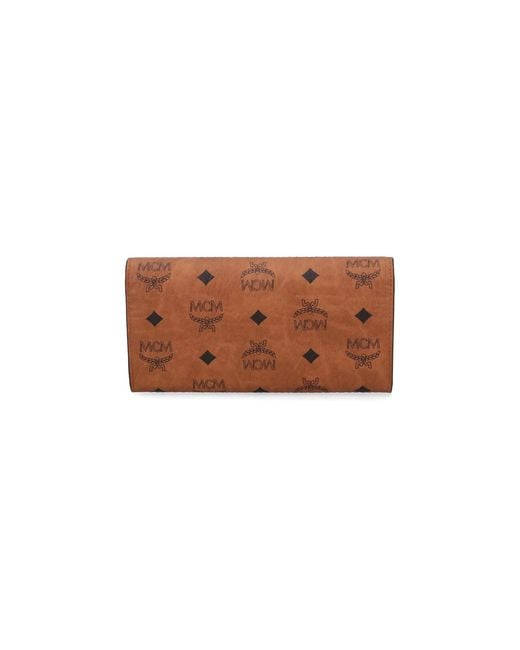 MCM White Wallets Polyurethane