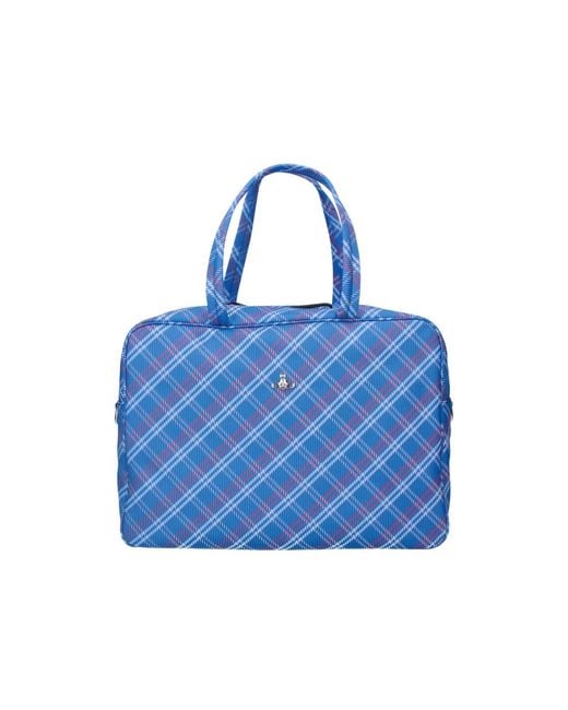 Vivienne Westwood Blue Tote Bag "Jim Sports"