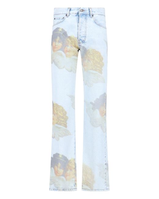 Fiorucci Blue "angels" Straight Jeans