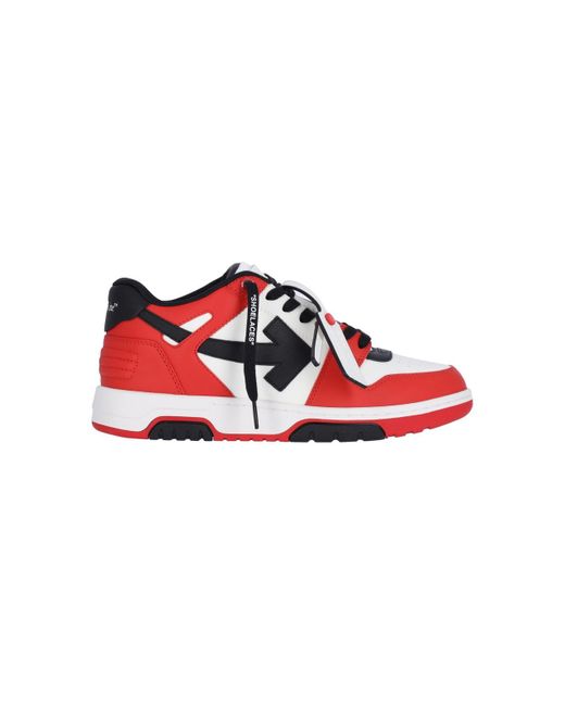 Sneakers "Out Of Office" di Off-White c/o Virgil Abloh in Red da Uomo