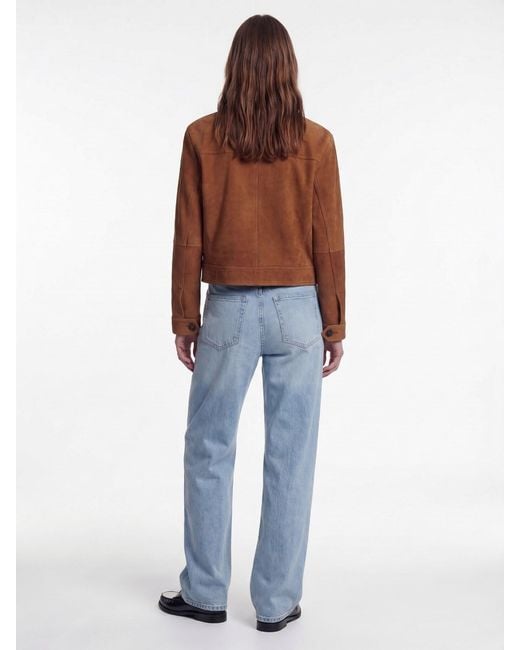 Max Mara Brown Suede Jacket "Baia"
