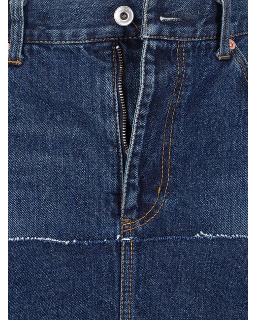Sacai Blue Skirts Cotton