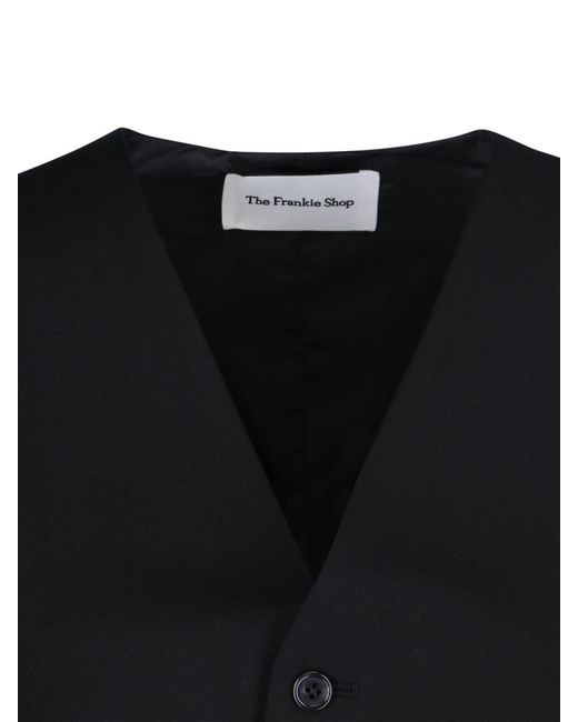 Frankie Shop Black Vest With "Gelso" Strap
