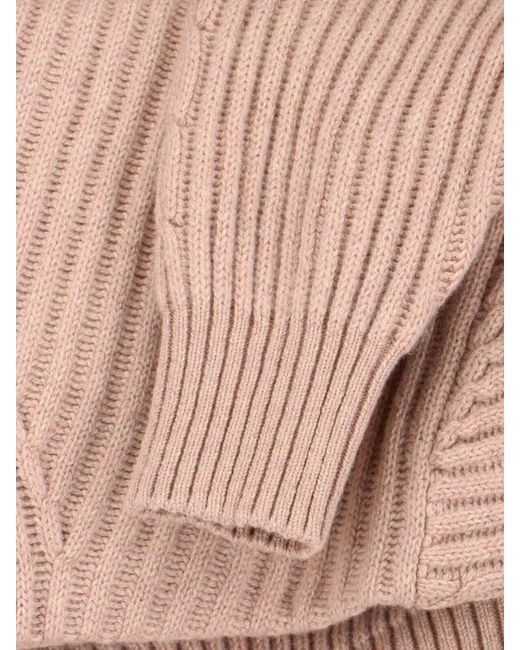 Loro Piana Pink Cashmere Crew Neck Sweater
