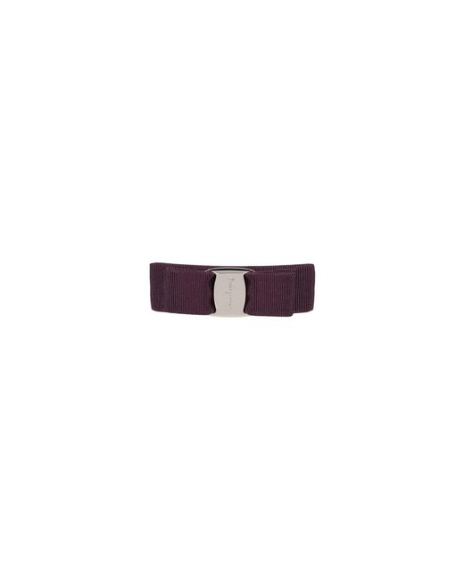 Ferragamo White Bow Clip “Vara”
