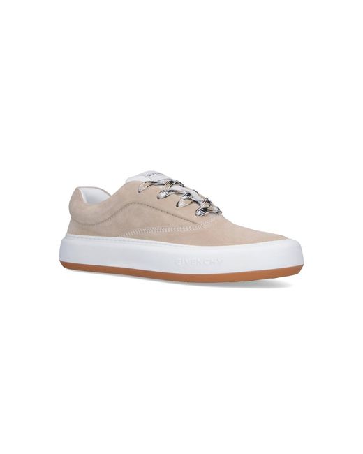 Givenchy White Leather Low-Top Sneakers for men