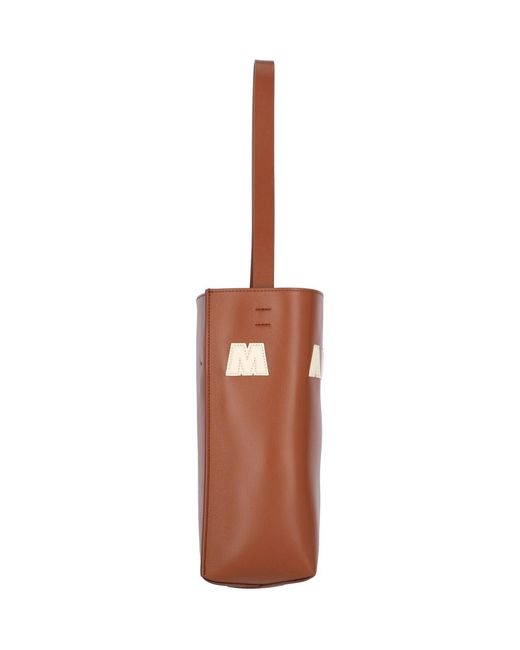 Marni Brown Museo Small Hobo Bag