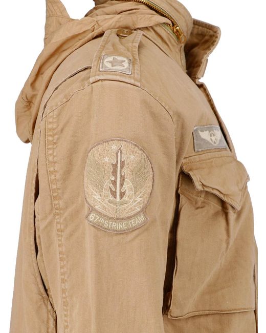 Polo Ralph Lauren Natural Military-Inspired Casual Jacket With Adjustable Drawstring for men