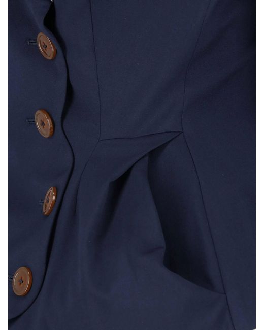 Vivienne Westwood Blue 100% Virgin Wool Tailored Jacket