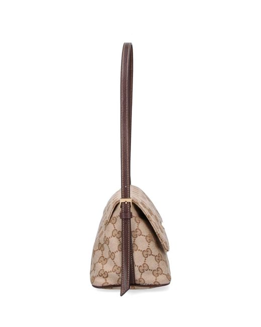 Gucci Natural Medium Shoulder Bag "Madison"