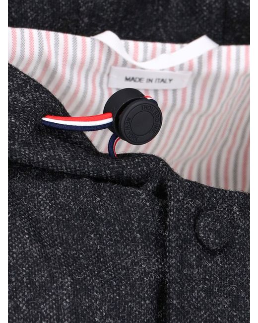 Thom Browne Gray Donegal Tweed Blazer for men