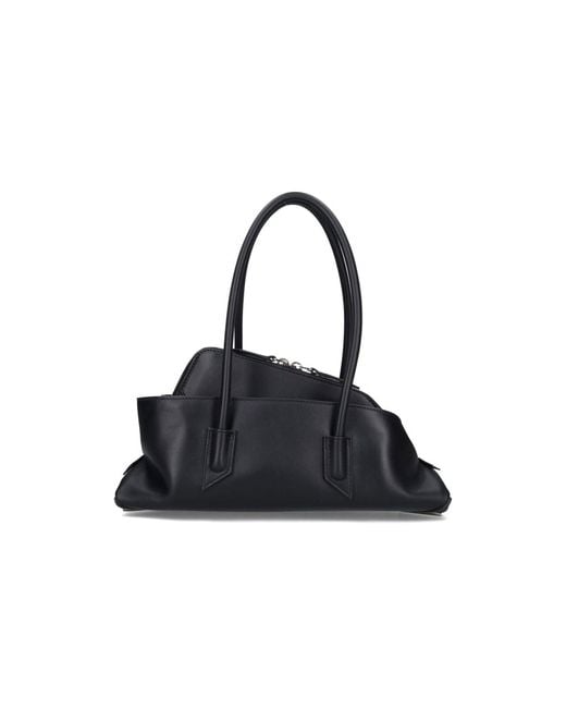 The Attico Black La Passeggiata Small Shoulder Bag