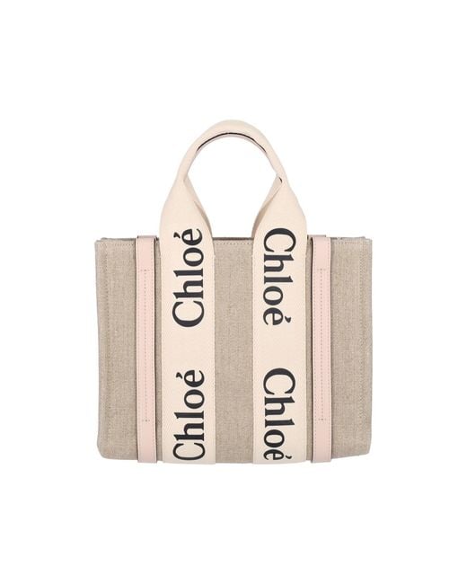 Chloé White Bags Linen